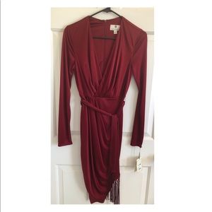 Sexy burgundy dress!